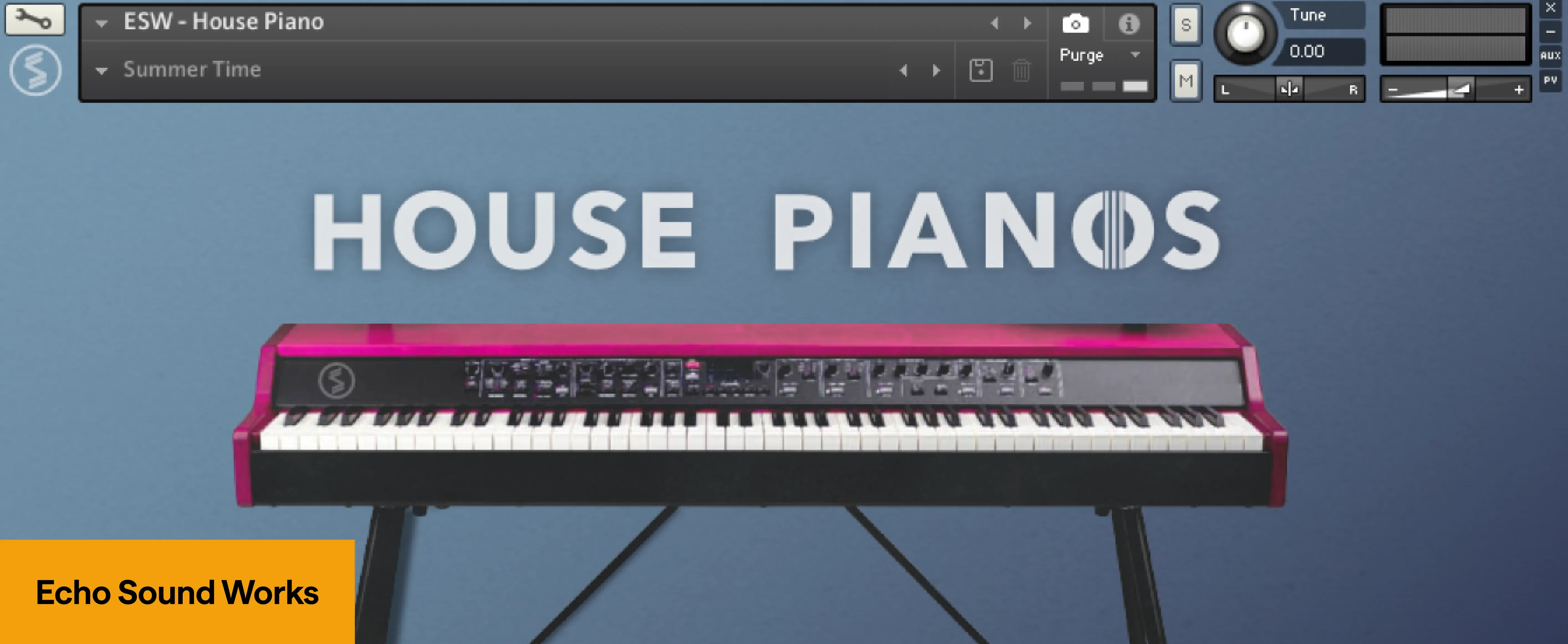 Free piano plugin, House piano user interface
